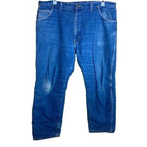VTG Wrangler Insulated Jeans Men's 42x30‎ Flannel Lined Denim Winter Work Wear